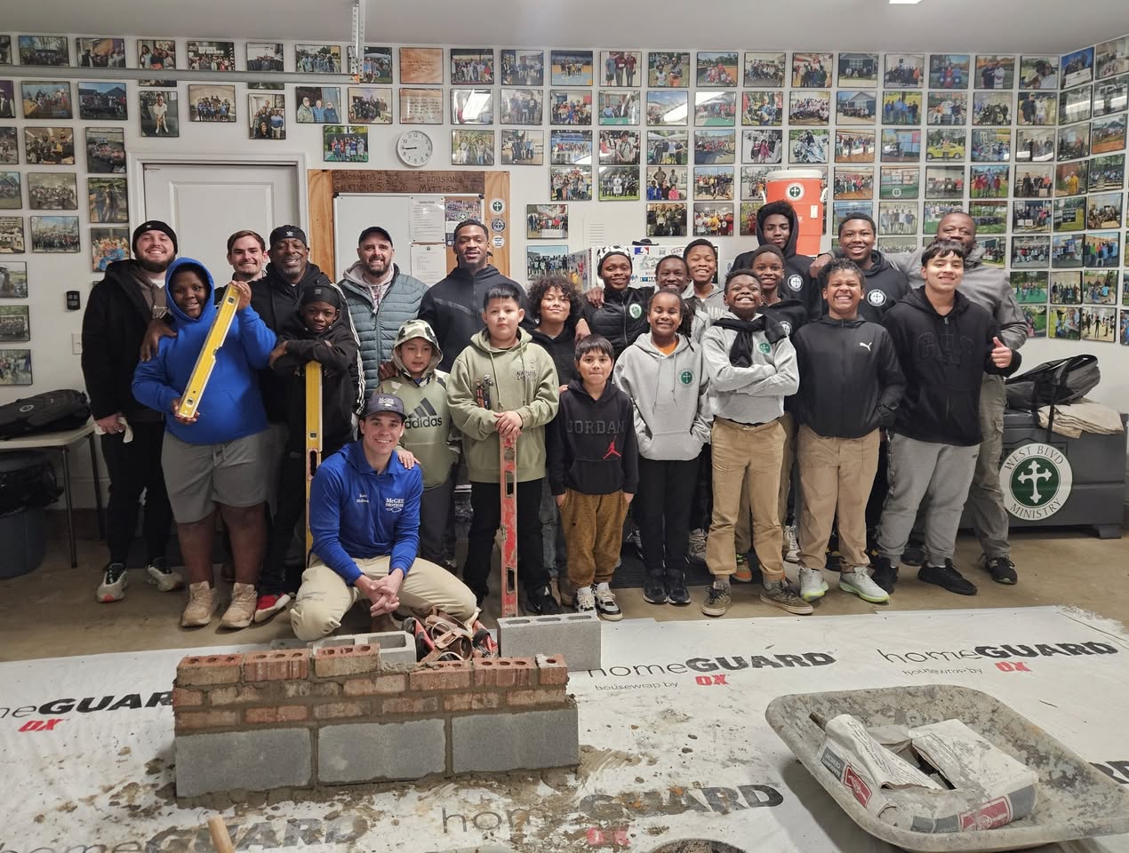 Laying the Foundation: Coach Kale Inspires with Masonry!